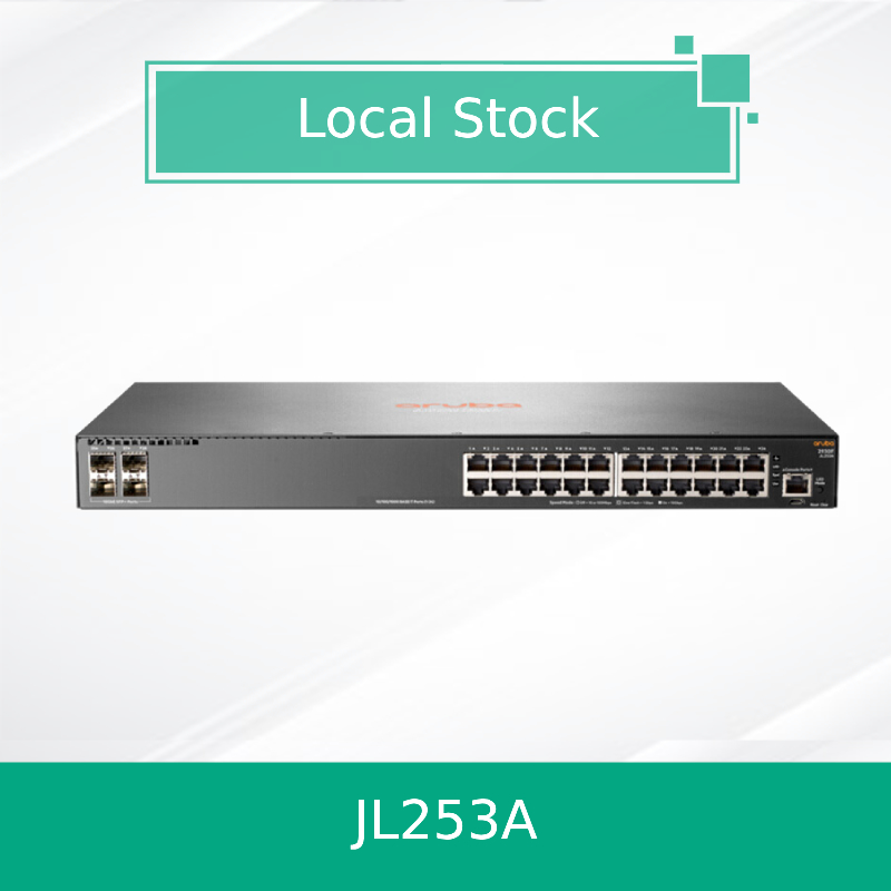 Hpe Aruba Networking 2930f 24G 4SFP+ Switch (JL253A) novo e original