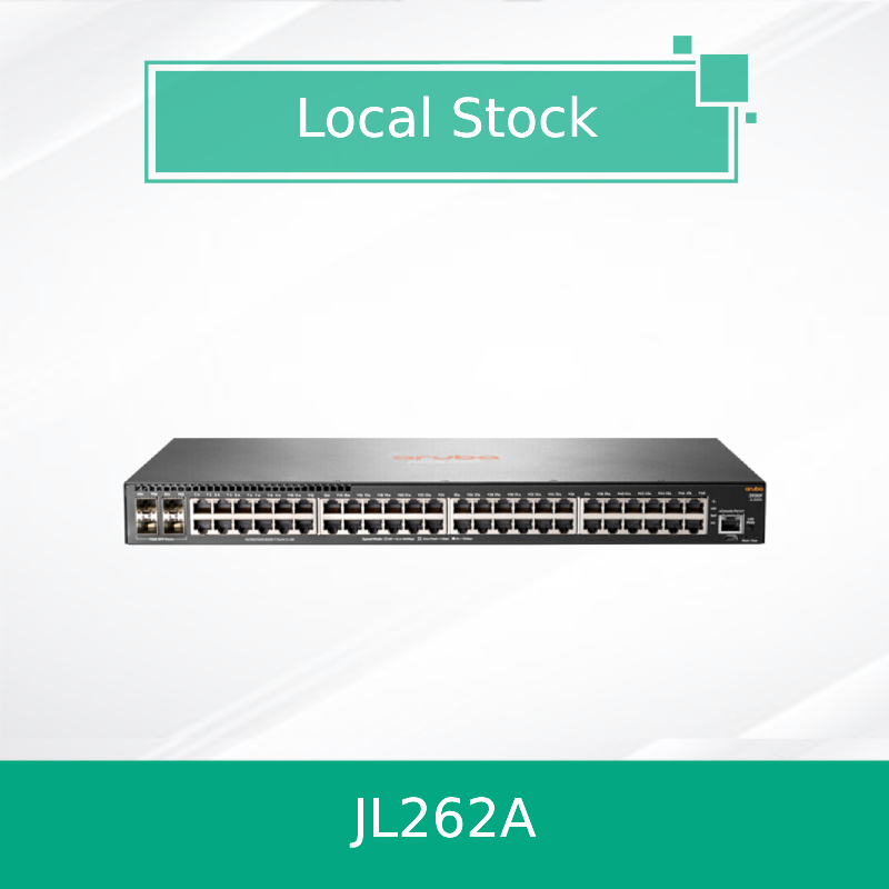 Hpe Aruba Networking 2930f 48g Poe+ 4SFP 370W Switch (JL262A) Novo e Original
