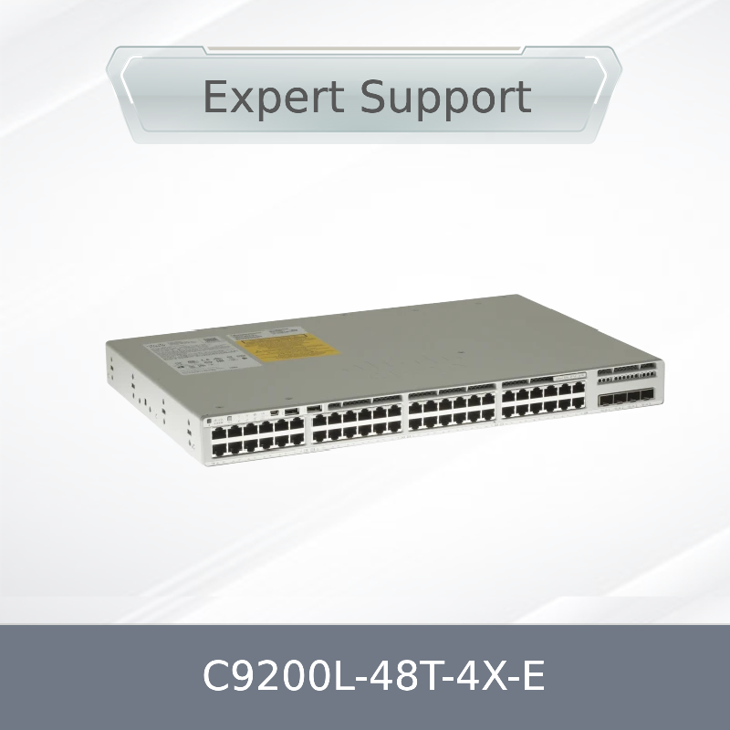 Novo Switch de Rede C9200L-48t-4X-E Original, L3, Gerenciado, 48 X 10/100/1000 + 4 X 10 Gigabit SFP+ (uplink)