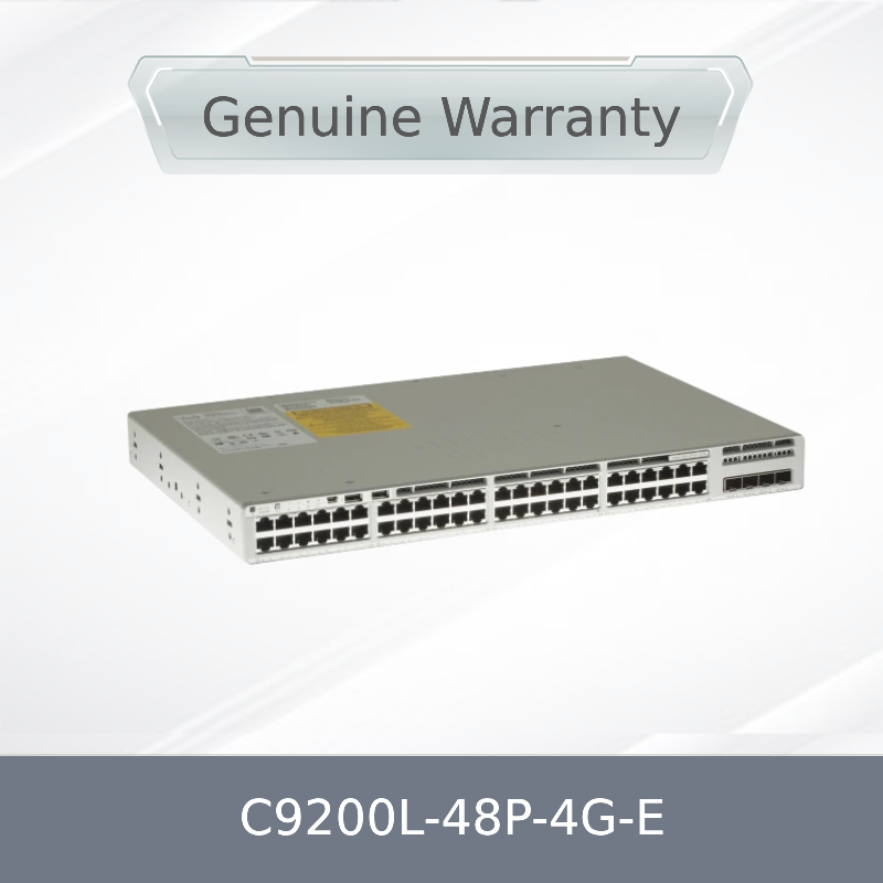 Switch de rede C9200L-48p-4G-E Novo e Original 9200L 48 Portas Poe 4 Uplink SFP 1g