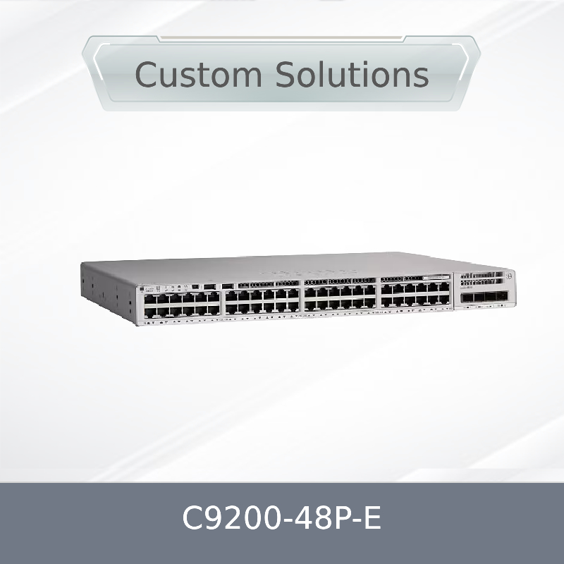 C9200-48p-E Switch de rede com 48 portas RJ45 1g Poe+Port 48 Portas Poe+Network Essentials com X1 Fonte de alimentação AC