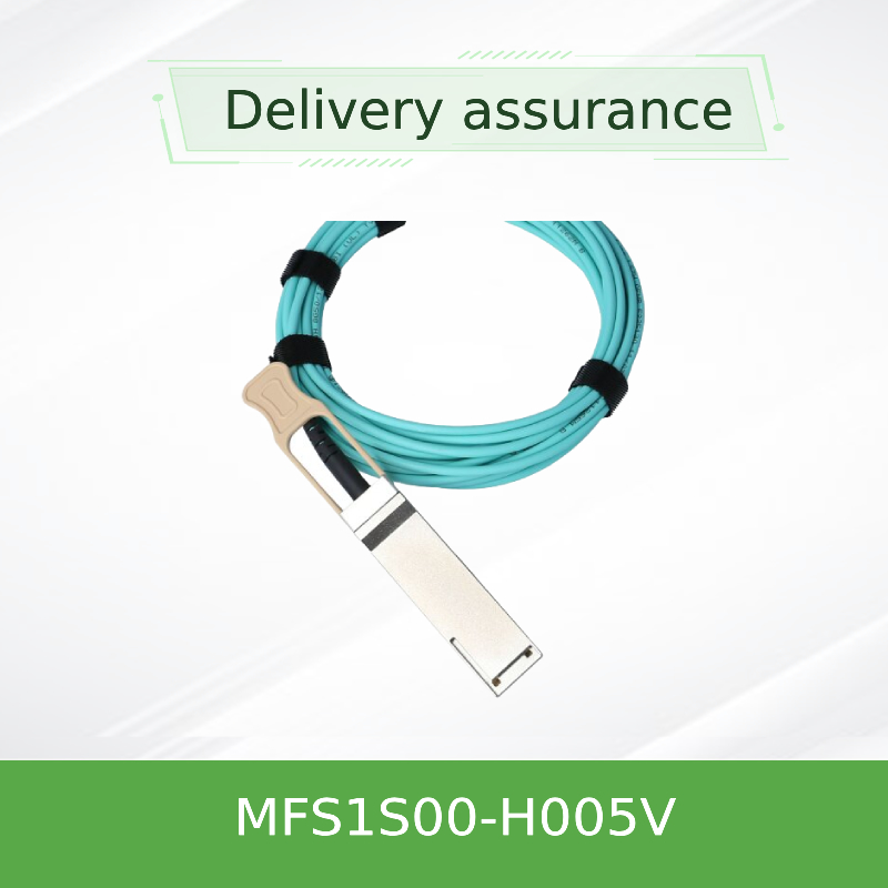 Cabo Óptico Ativo QSFP56 NVIDIA MFS1S00-H005V 200Gb/s - 5m - Placa de Rede para Data Center de Alta Velocidade